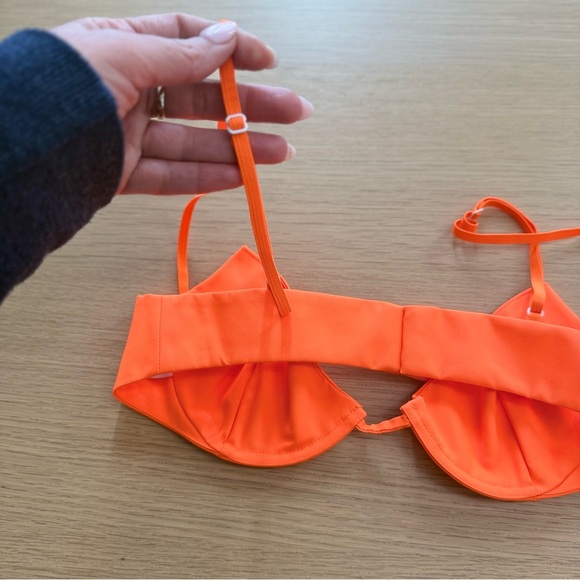 Helmut Lang Neon Orange Structure Bra Size XS Like New x1245 - Picture 7 of 10
